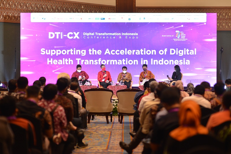 Salah satu sesi konferensi dalam Digital Transformation Indonesia Conference & Expo
