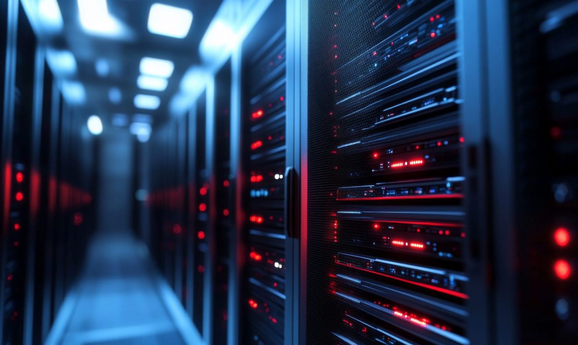 big data, cybier security and database abstract concept