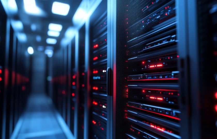 big data, cybier security and database abstract concept